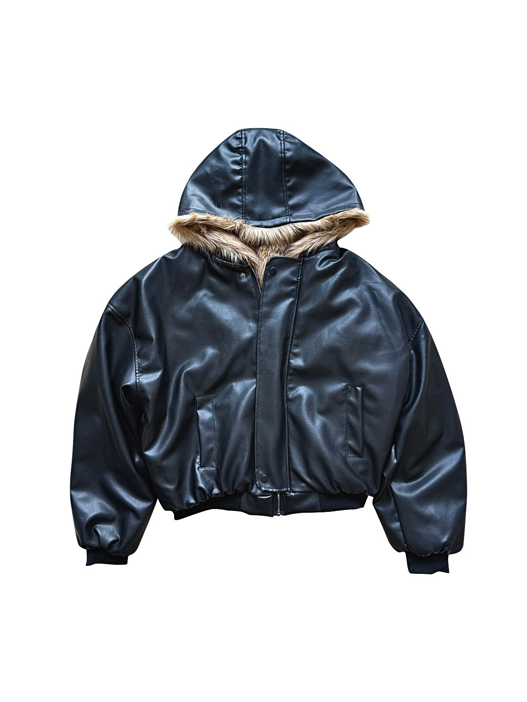 DUBLESIDE FUR/LEATHER BOMBER